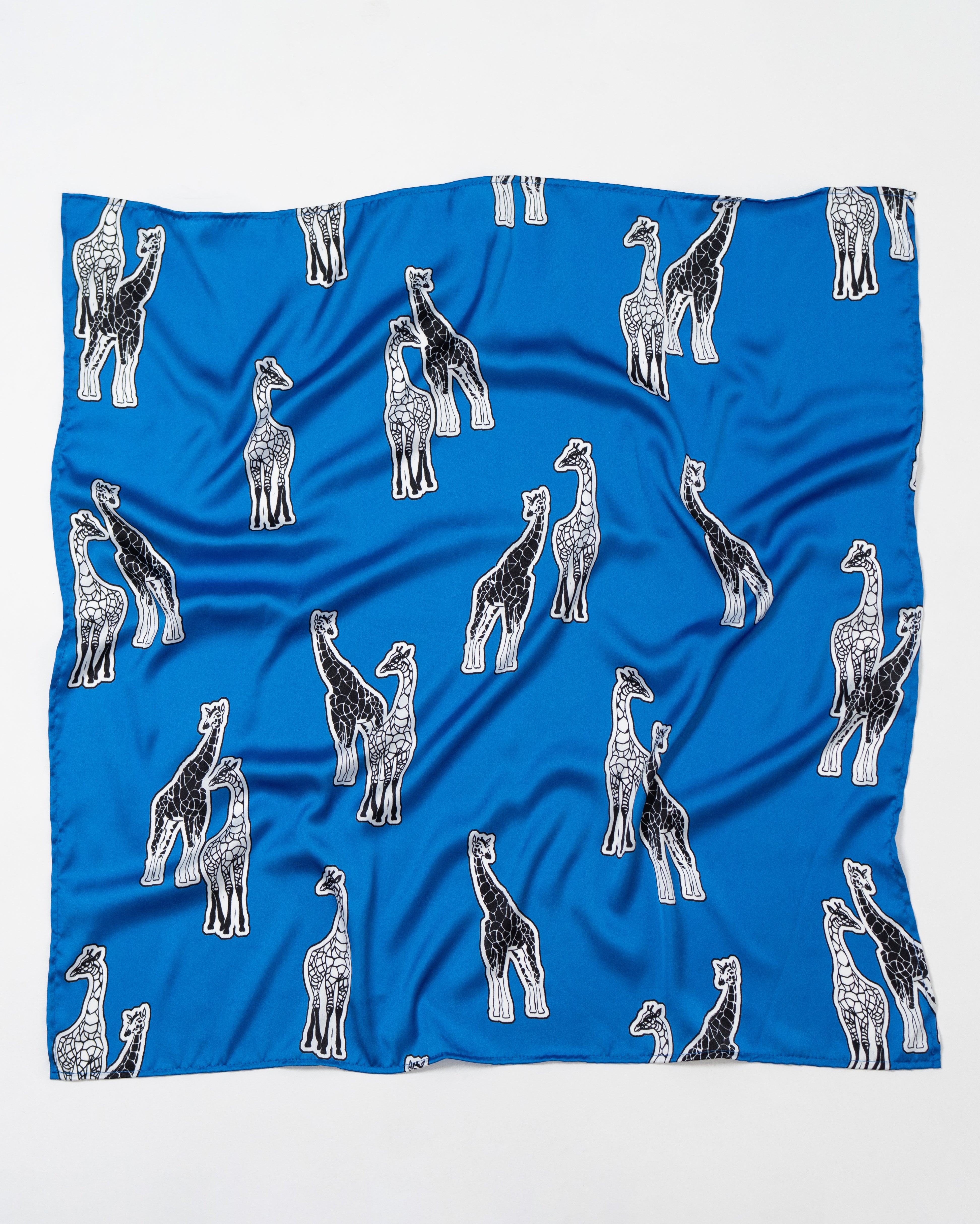 Lenço quadrado estampado