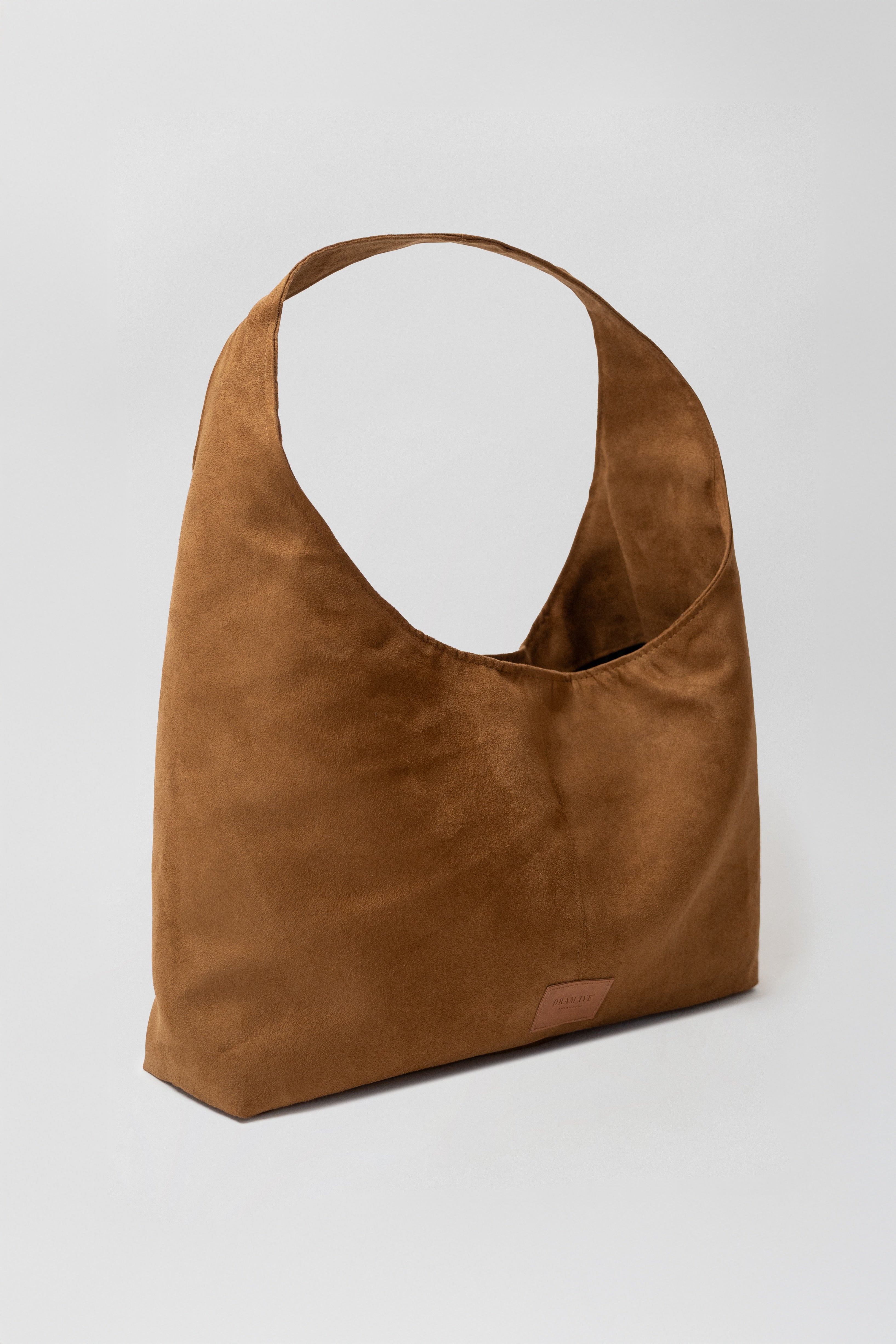 Solene shoulder bag Castanha efeito Camurça