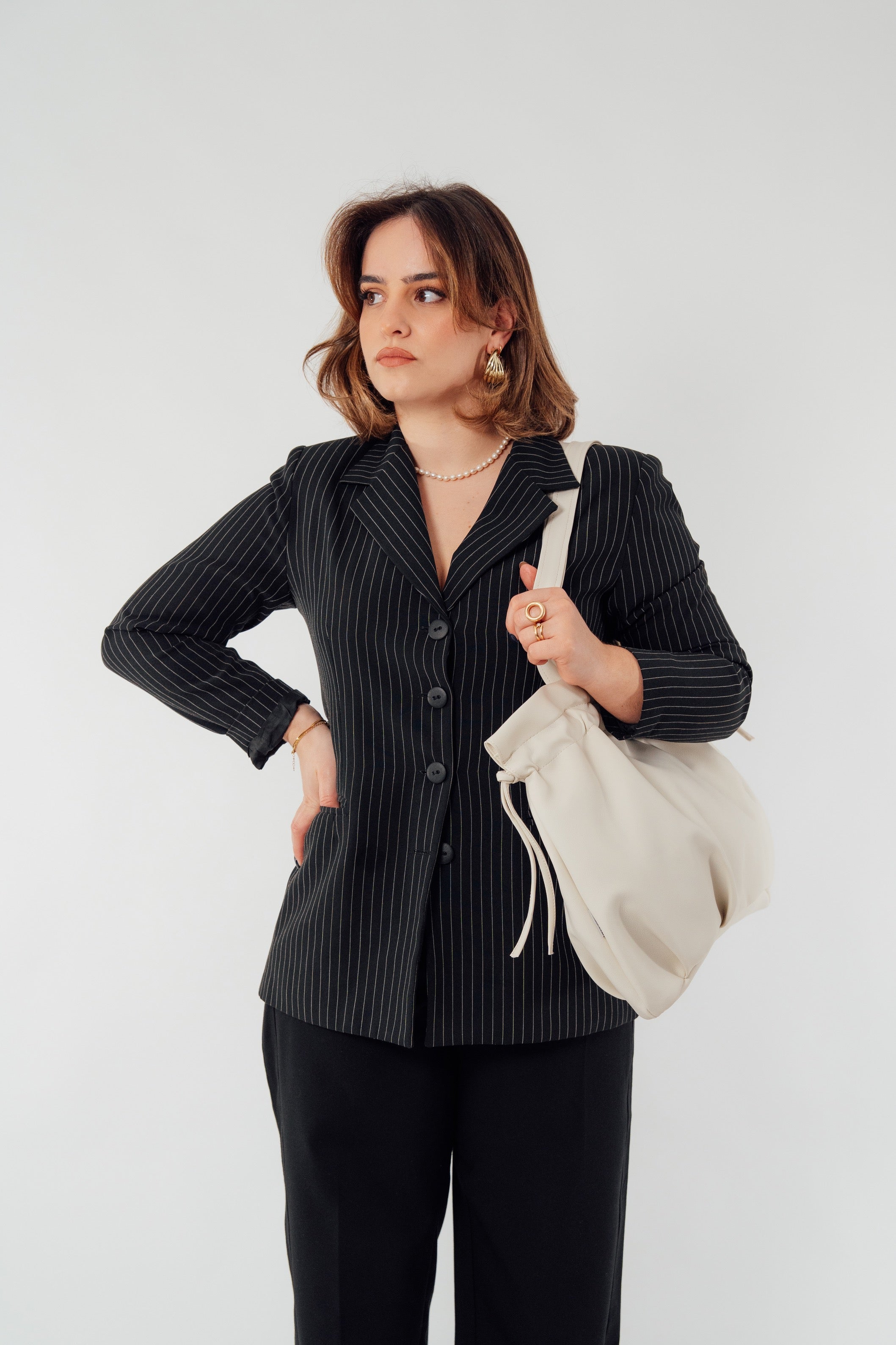 Nora Shoulder & Crossbody Bag – Off white