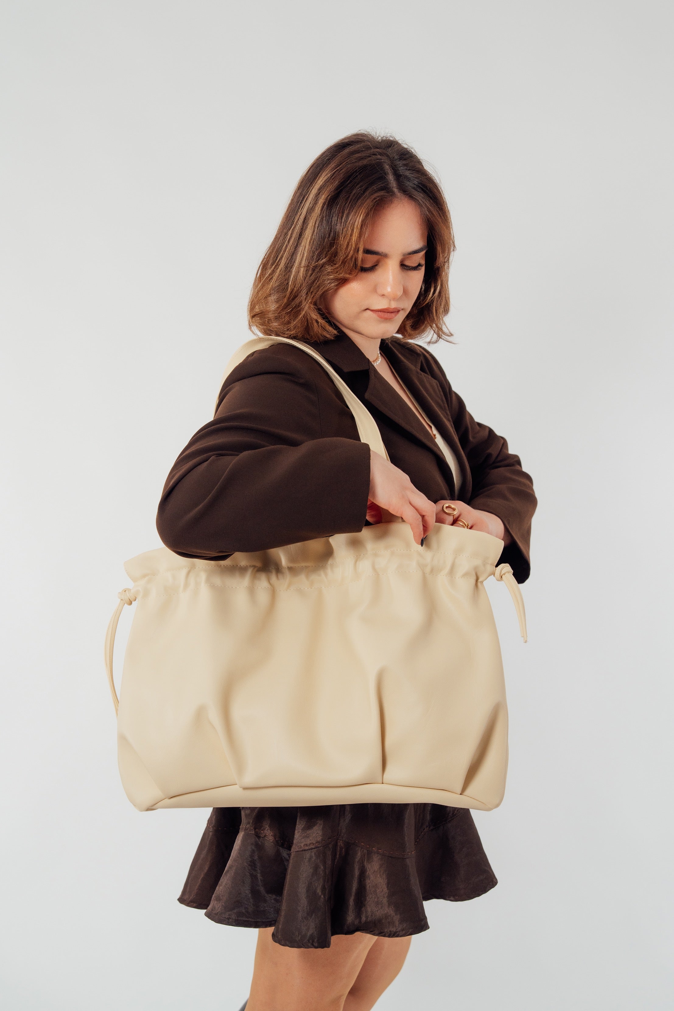 Nora Shoulder & Crossbody Bag – Butter yellow