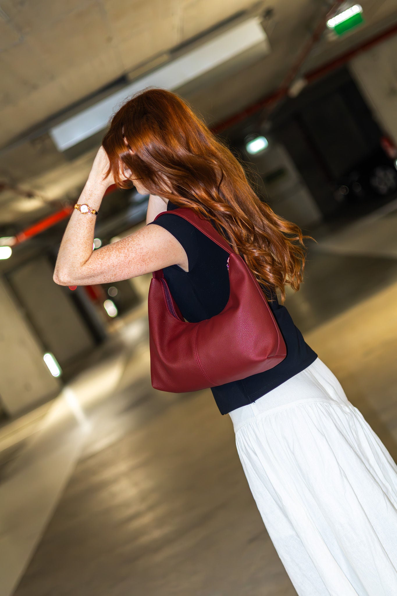 Sage Shoulder Bag Bordeaux