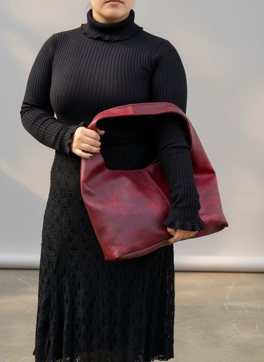 Solene shoulder bag Bordeaux
