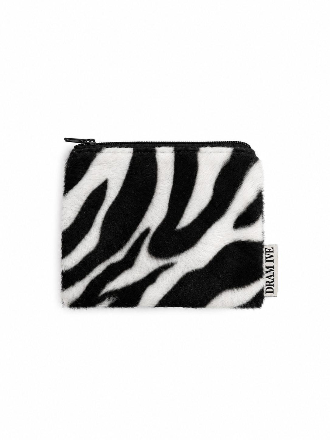 Mini Flat Pouch — Zebra Print
