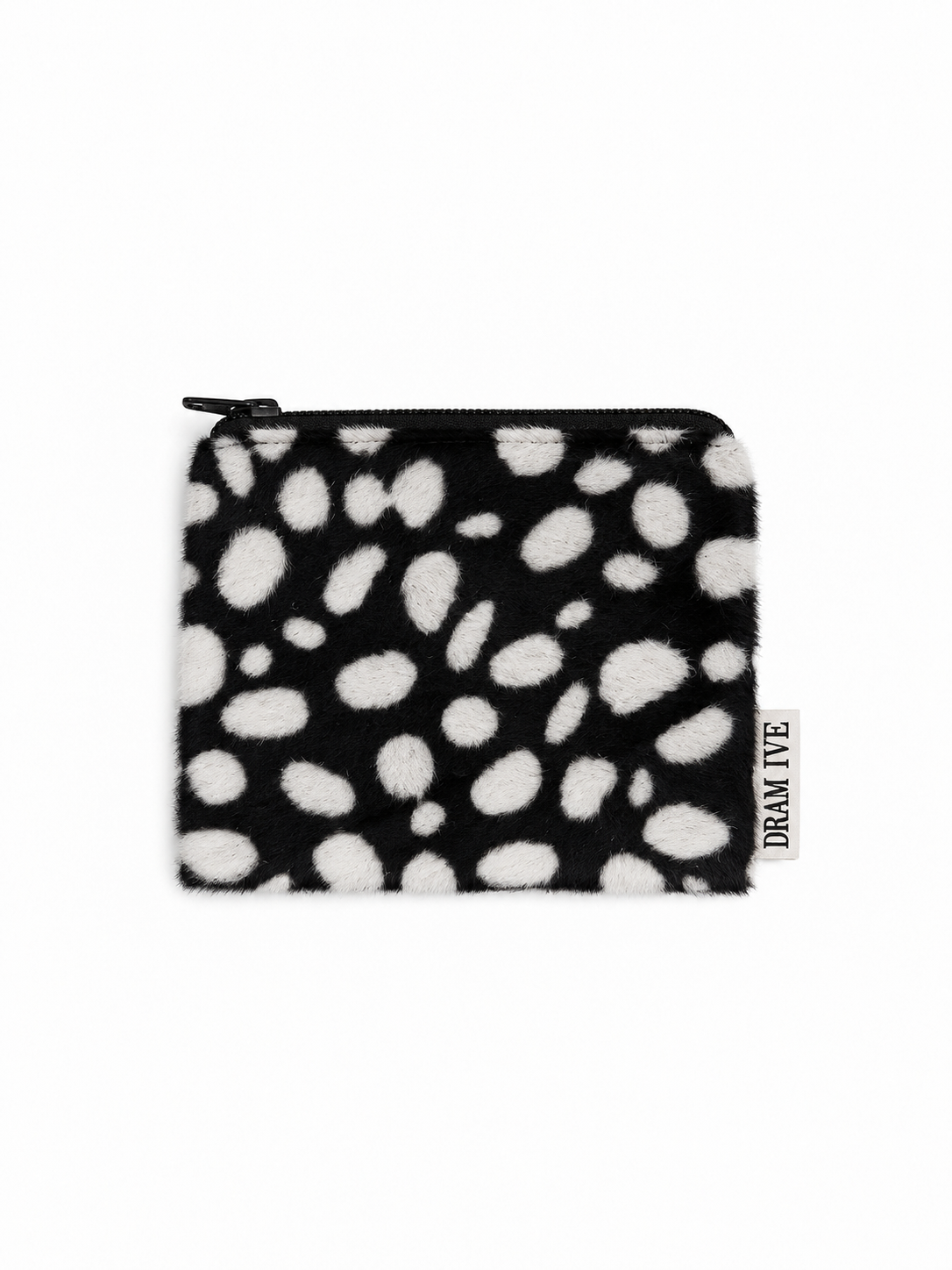 Mini Flat Pouch — Dalmatian Print