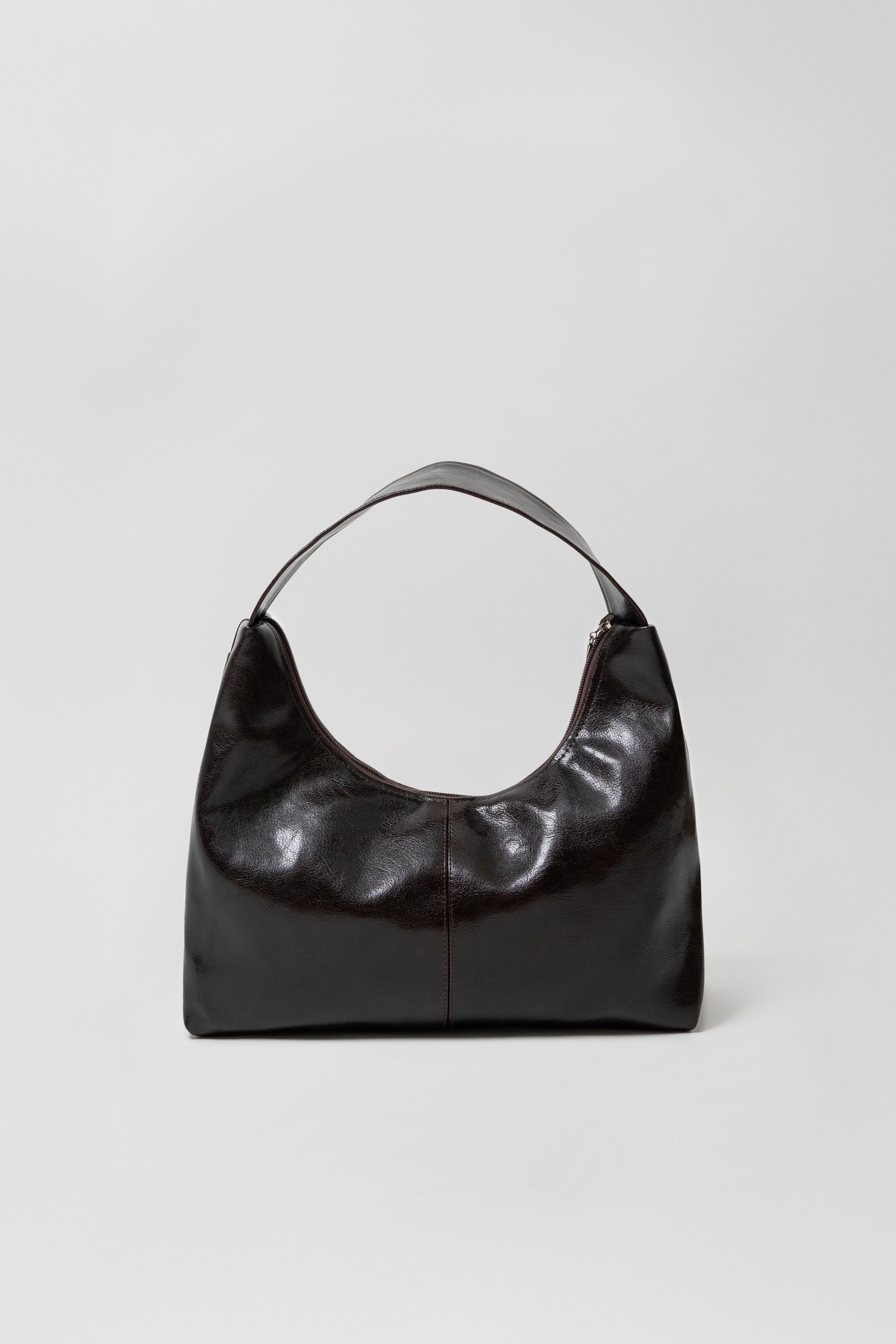 Sage Shoulder Bag Glossy Brown