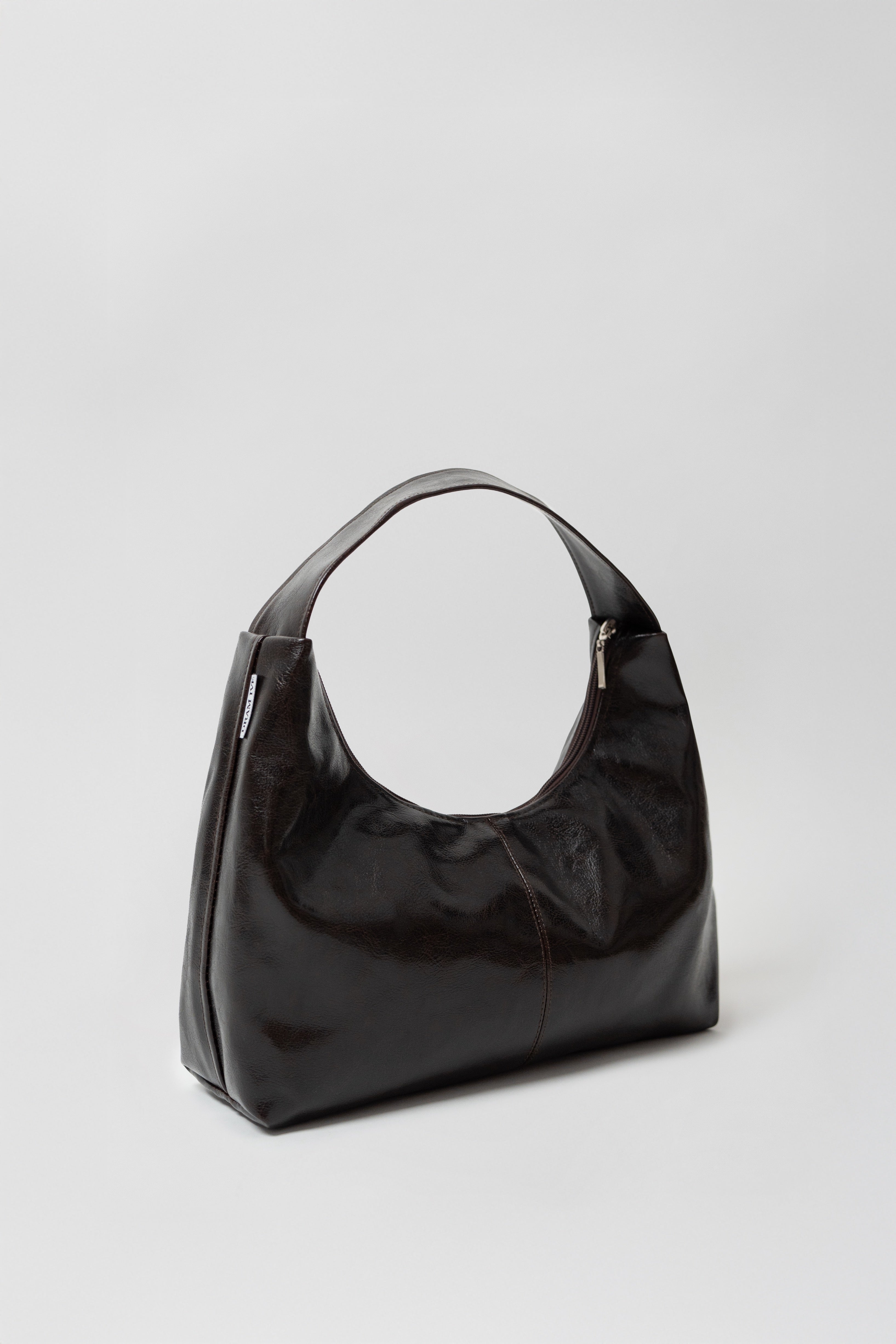 Sage Shoulder Bag Glossy Brown