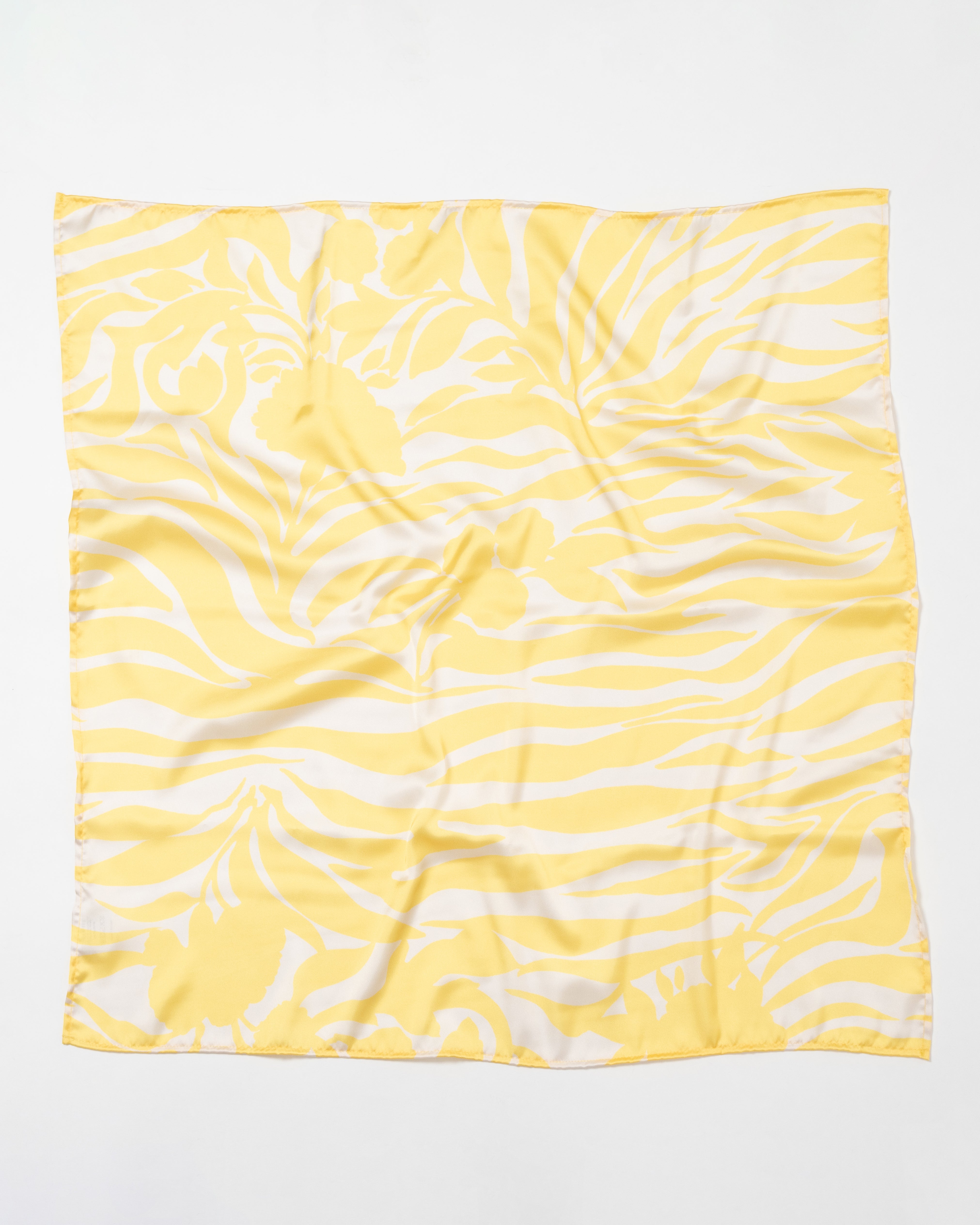 Lenço quadrado estampado padrão Zebra