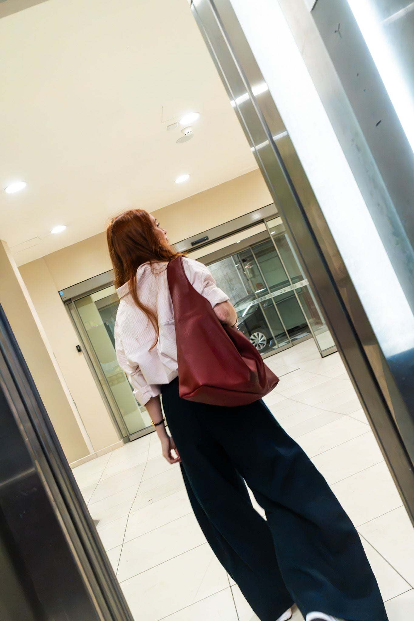Solene Shoulder Bag Bordô