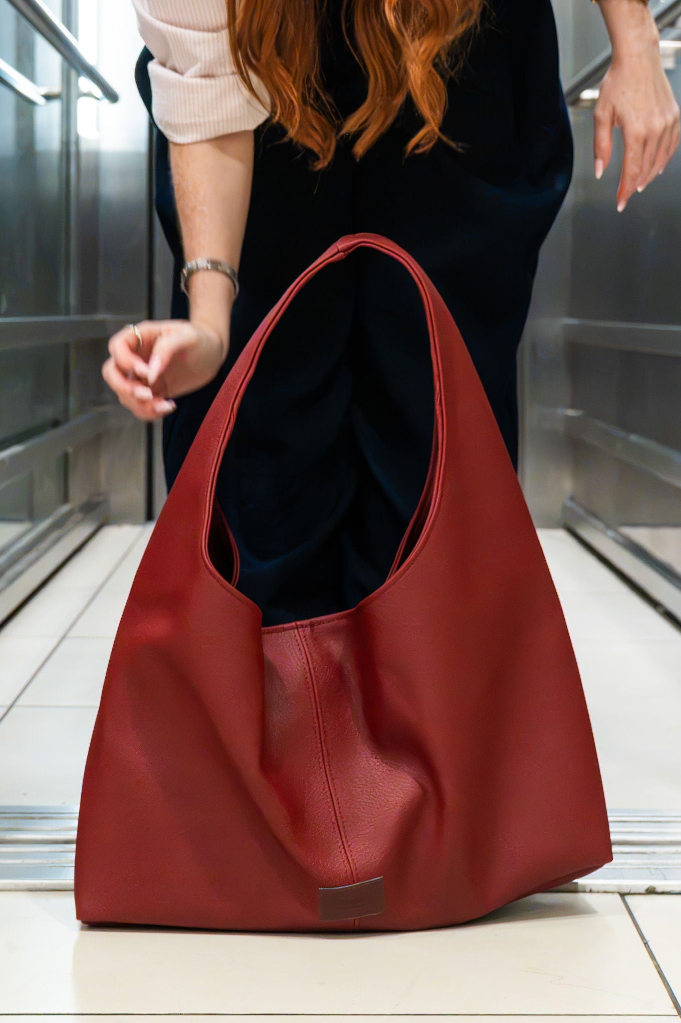 Solene Shoulder Bag Bordô