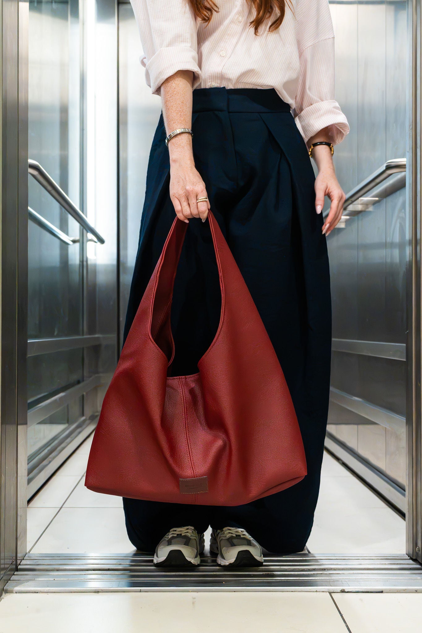 Solene Shoulder Bag Bordô