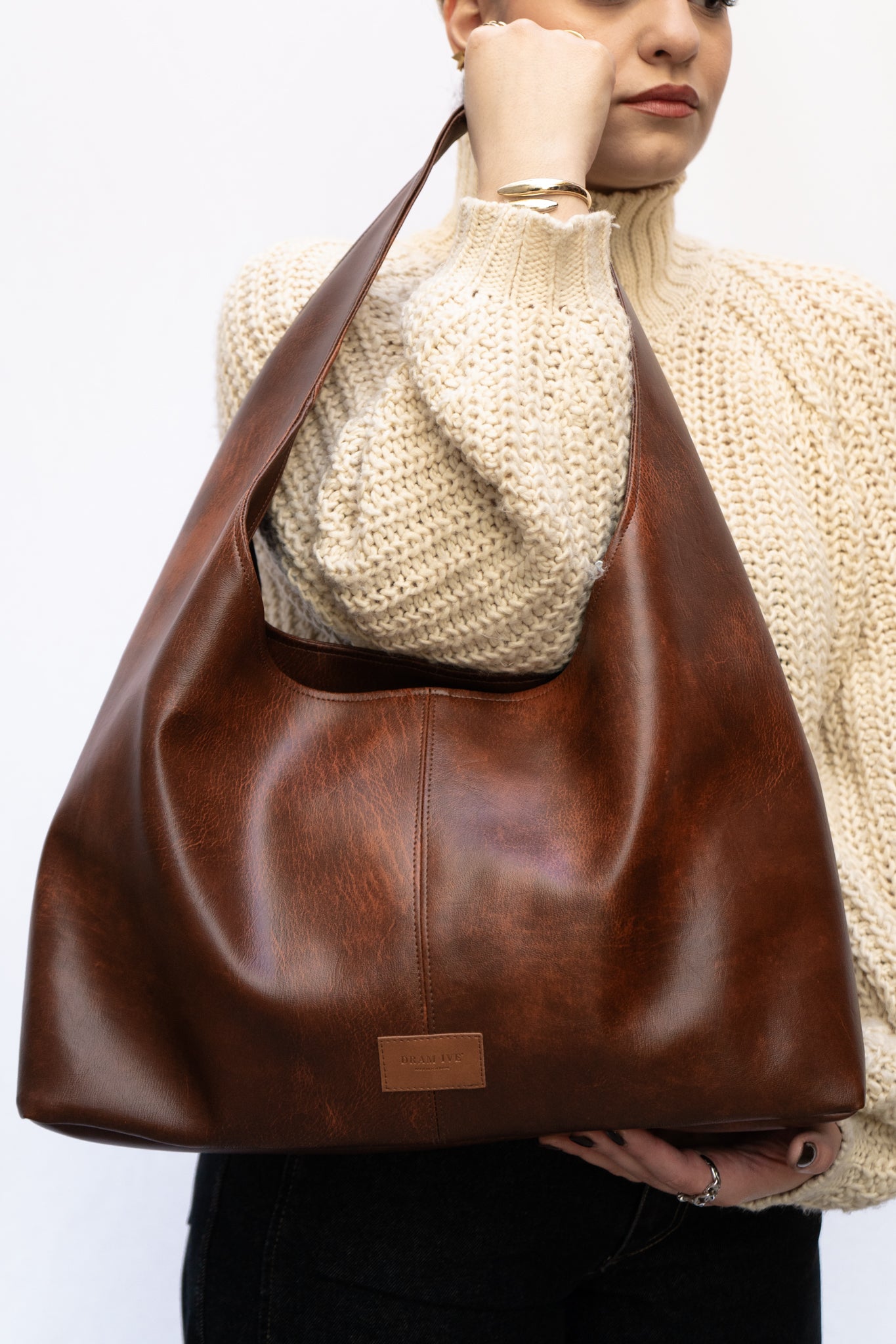 Solene shoulder bag Castanha