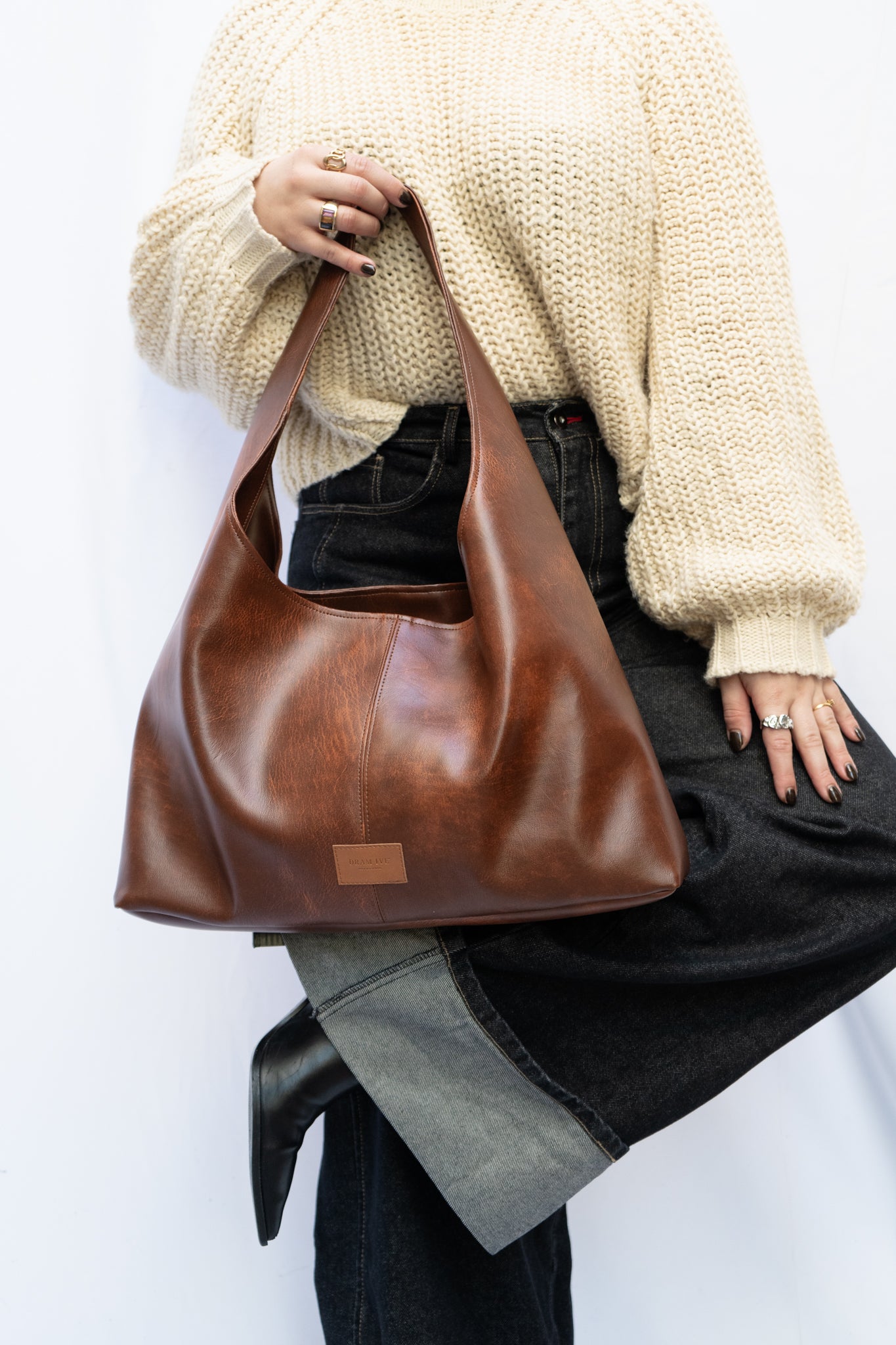 Solene shoulder bag Castanha