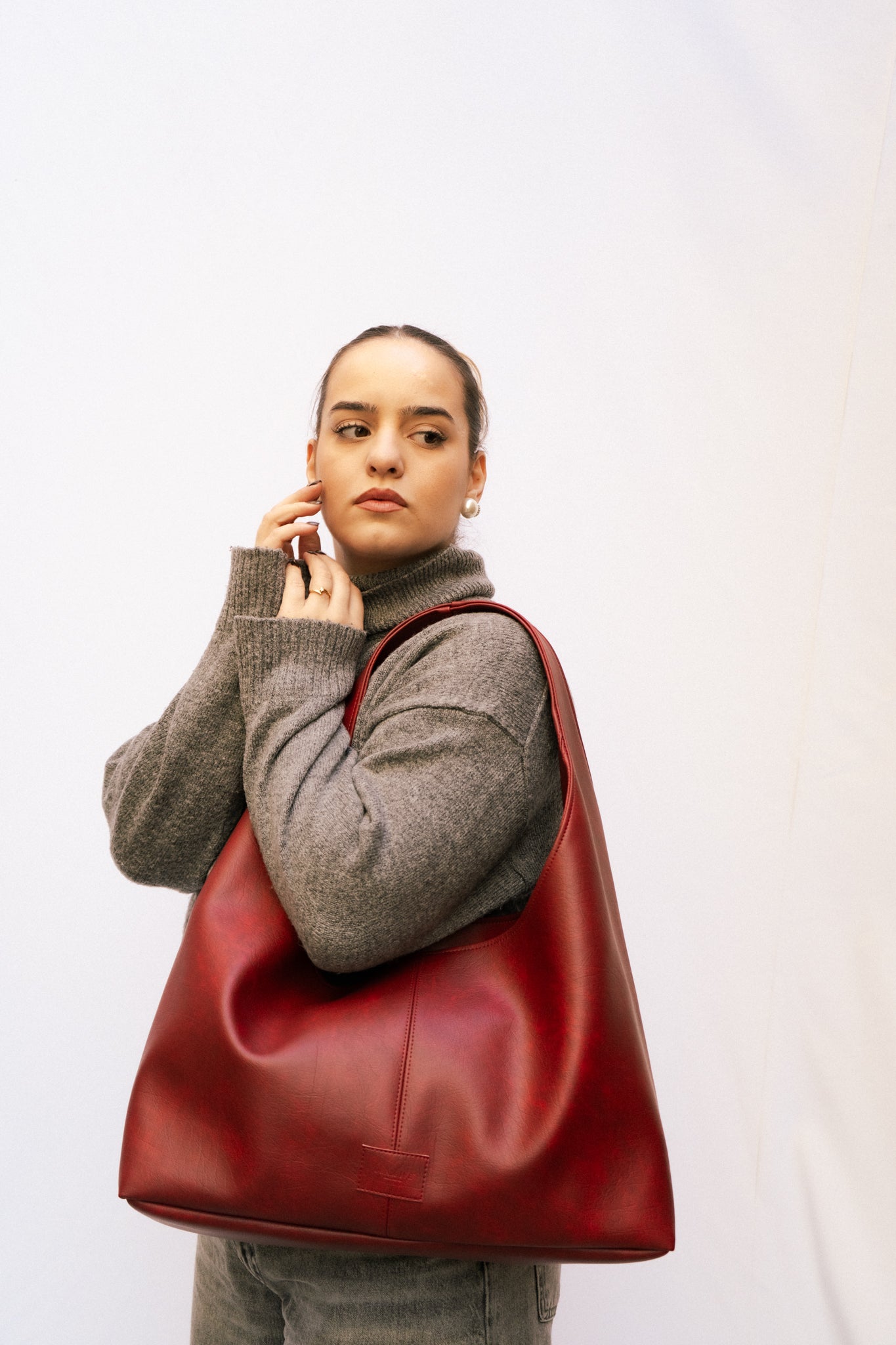 Solene shoulder bag Bordeaux