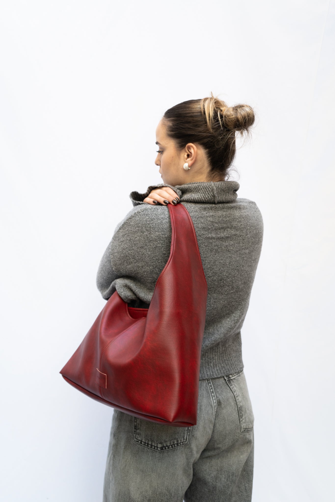 Solene shoulder bag Bordeaux