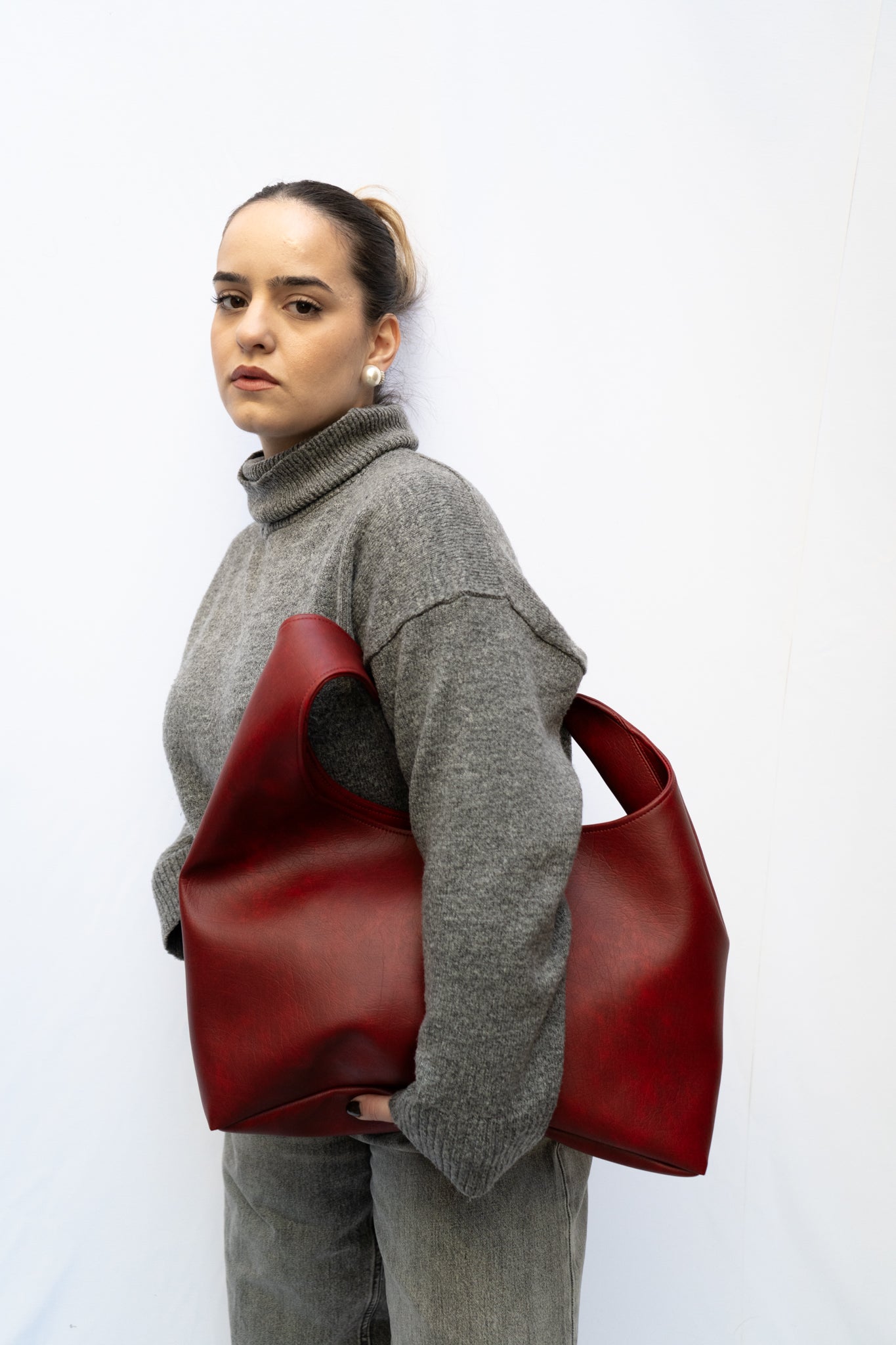 Solene shoulder bag Bordeaux