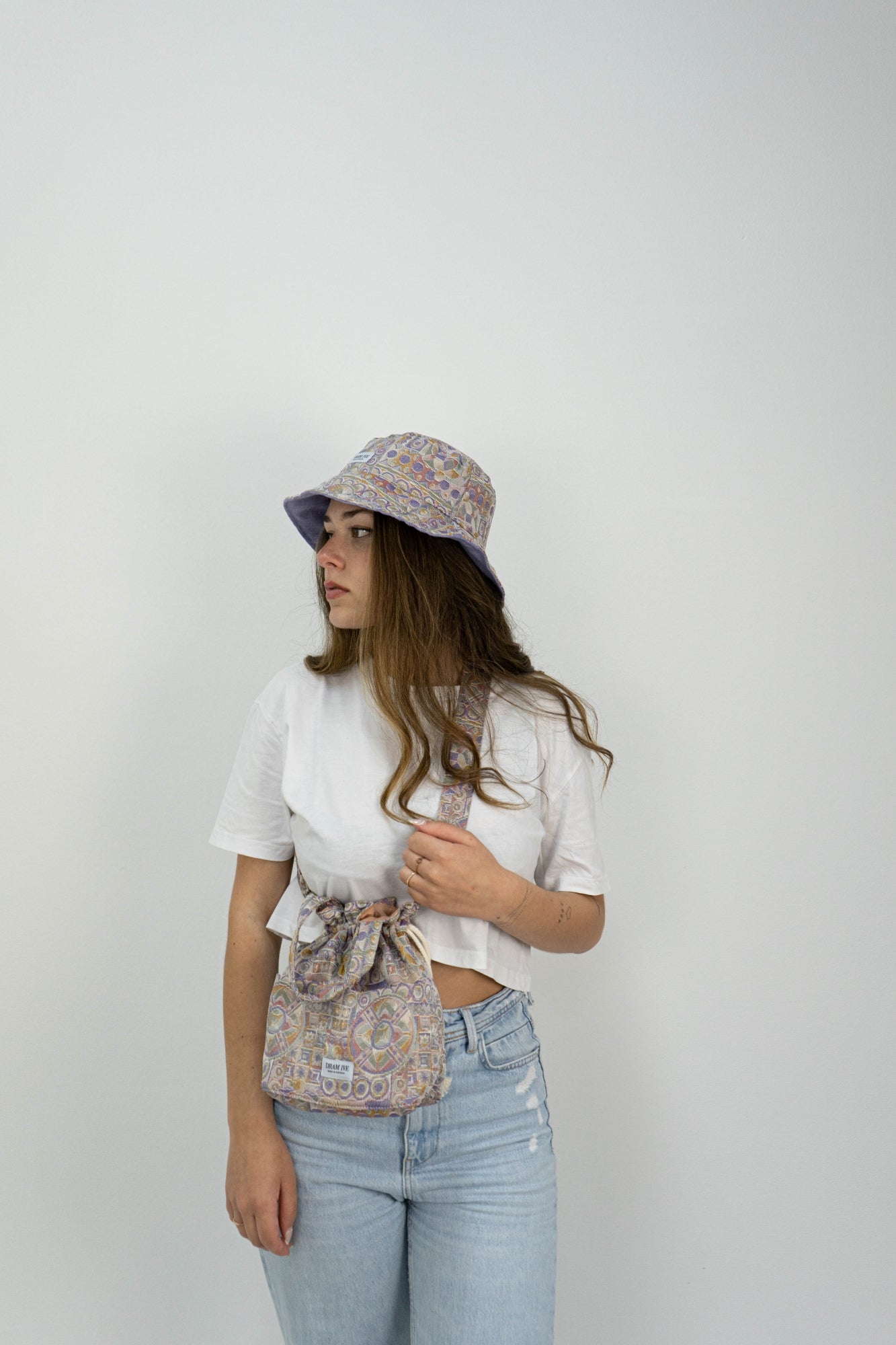 Vintage 2 in 1 bucket hat