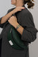 Green zipped waist bag 