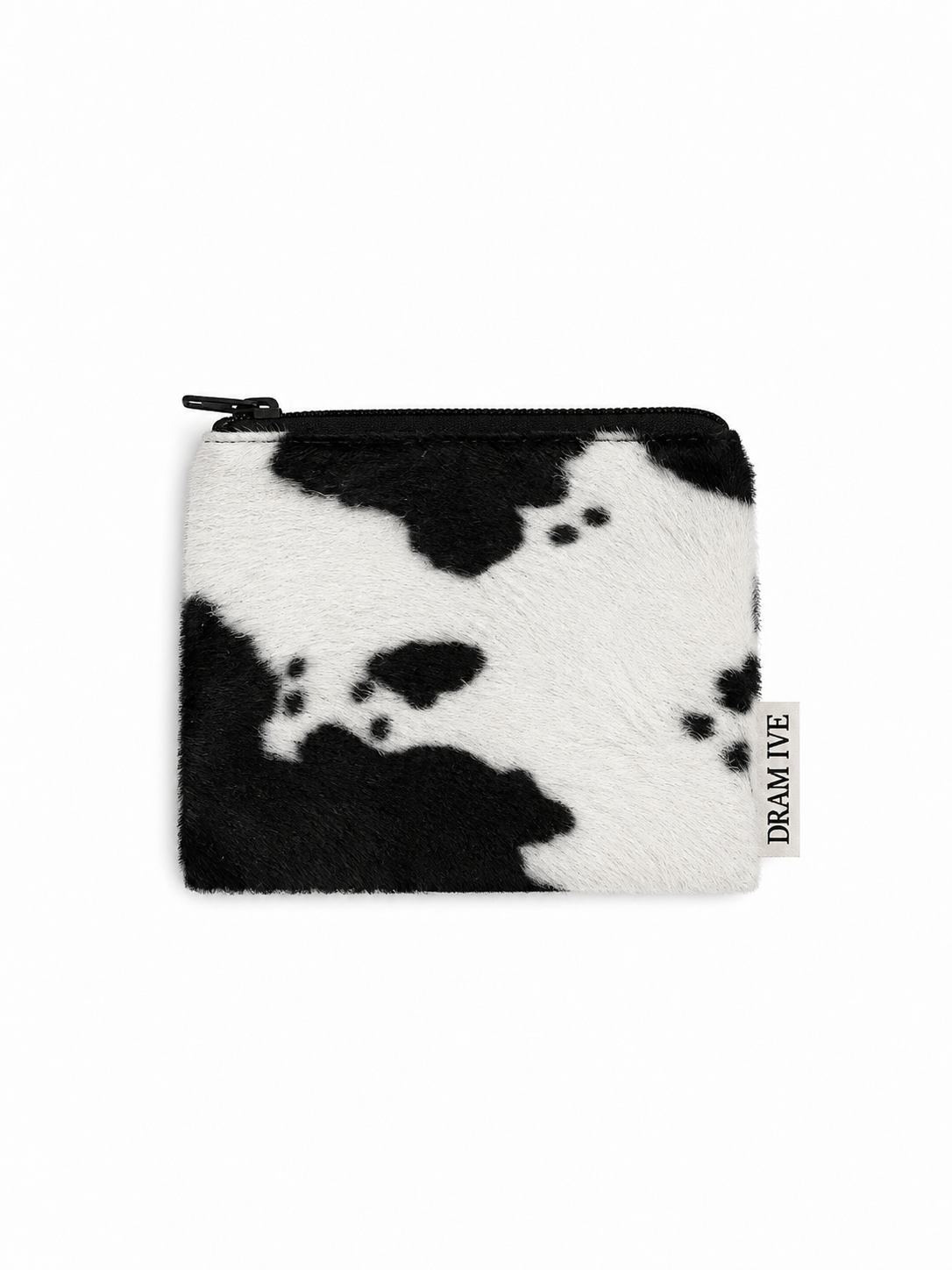 Mini Flat Pouch — Cow Print